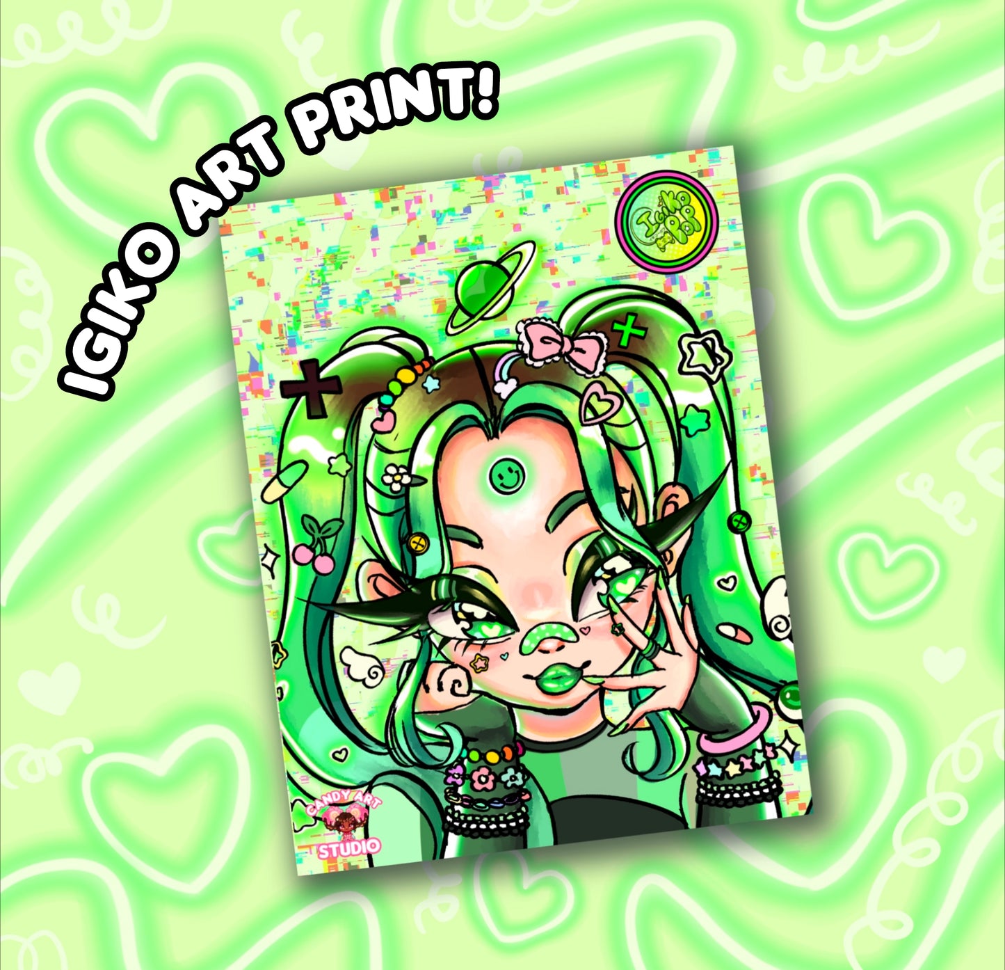 Candy Art Studio Official x IgikoPop Collaboration Print and Sticker Bundle