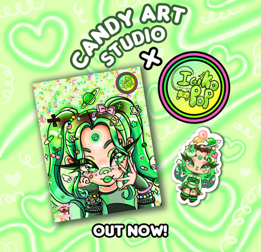 Candy Art Studio Official x IgikoPop Collaboration Print and Sticker Bundle